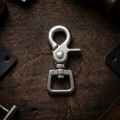 Nyomógombos karabiner 62 mm – krómozott – CraftPoint