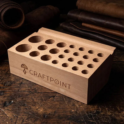 CraftPoint bőrműves szerszámtartó organizer - 24 lyukú – CraftPoint