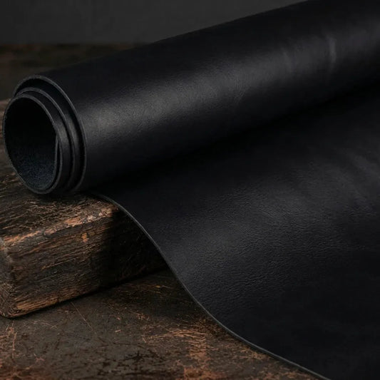 Pas ze skóry naturalnej - czarny - 4-4.5mm, 120-130cm, 15-80mm – CraftPoint
