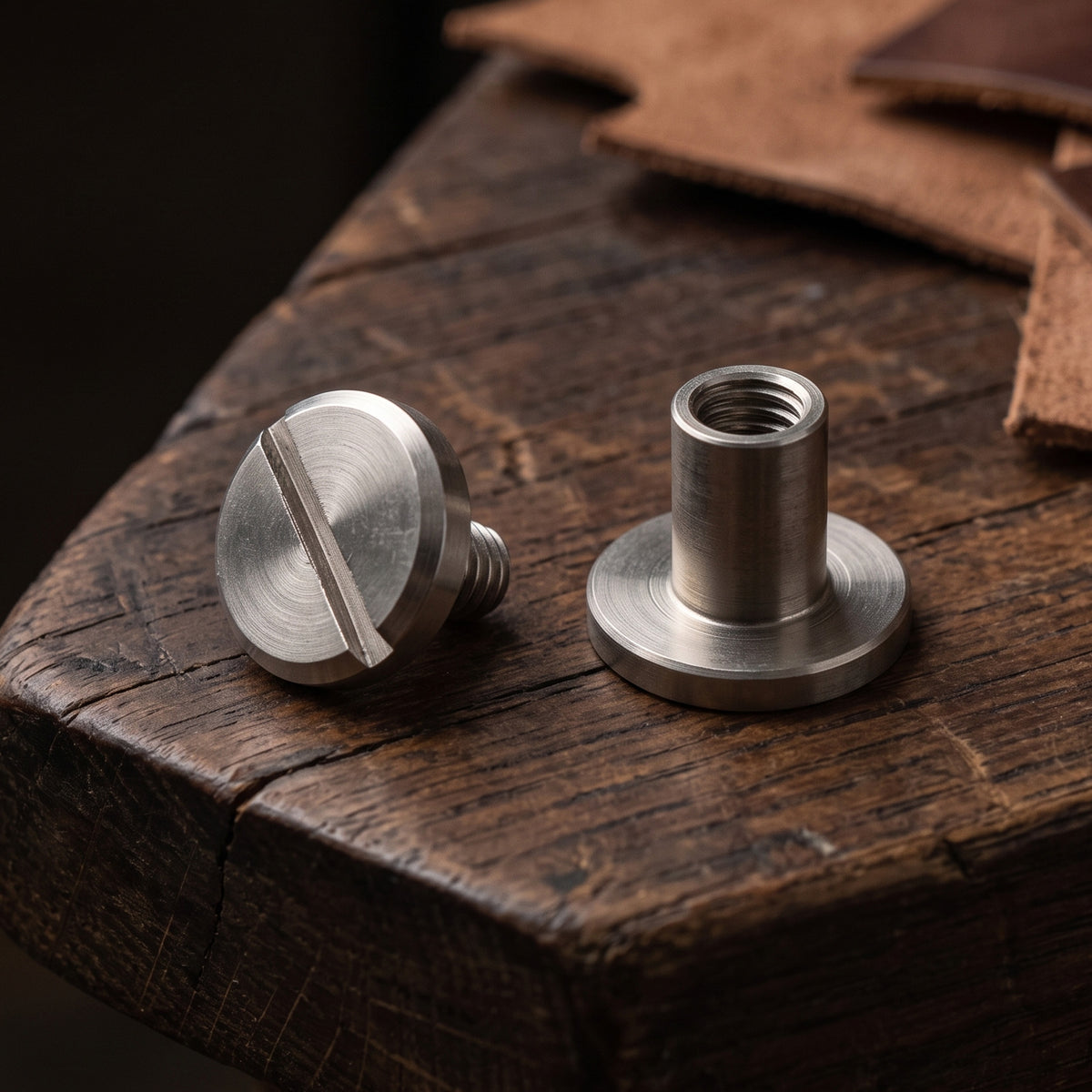 Csavaros szegecs 10/6mm - ezüst