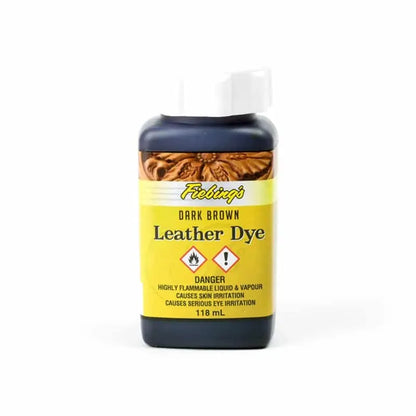 Fiebing's Leather Dye - Ciemnobrązowa farba do skóry - 118 ml – CraftPoint