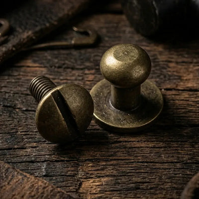 Pisztolygomb 6 mm - antik arany – CraftPoint