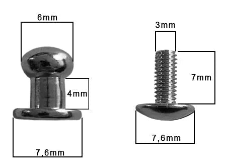 Knopiki kaletnicze 6 mm - złoty – CraftPoint