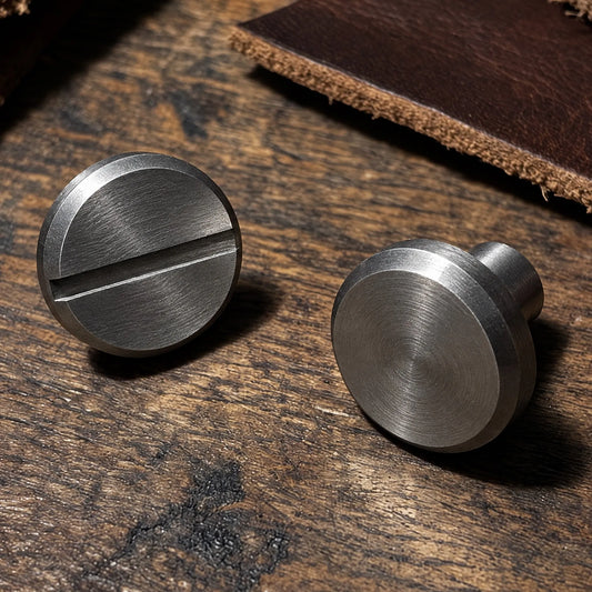 Nity skręcane 8/5mm - srebrne - stal nierdzewna – CraftPoint
