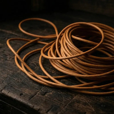 Kerek bőrszíj 2/3/4/5mm 100cm - Tan – CraftPoint
