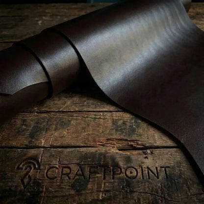 Skóra bydlęca licowa ciemny brąz 3.0 - 3.5 mm – CraftPoint